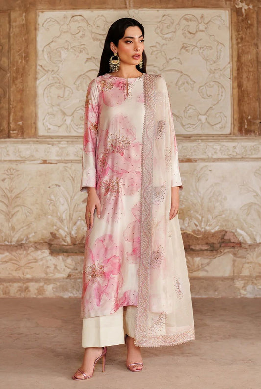 IZNIK PRINTED SHAMOZ SILK #IPS49