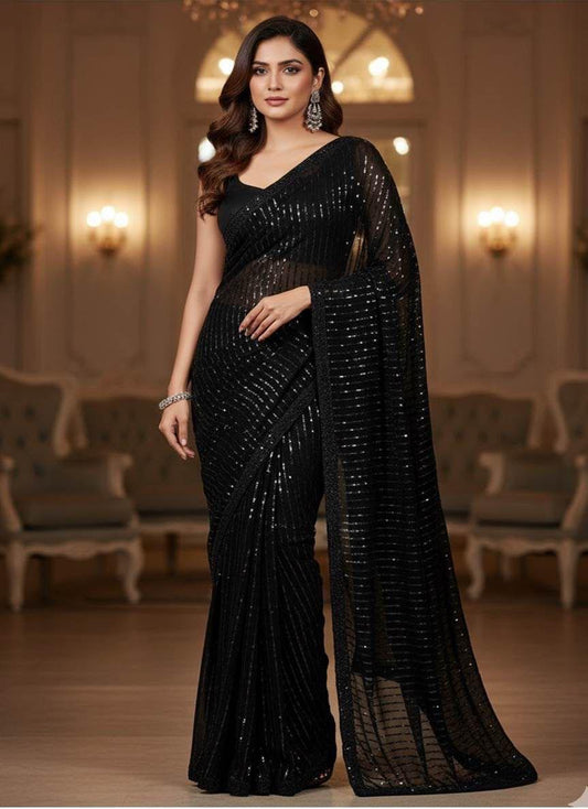 JZ BLACK SAREE #JZ003
