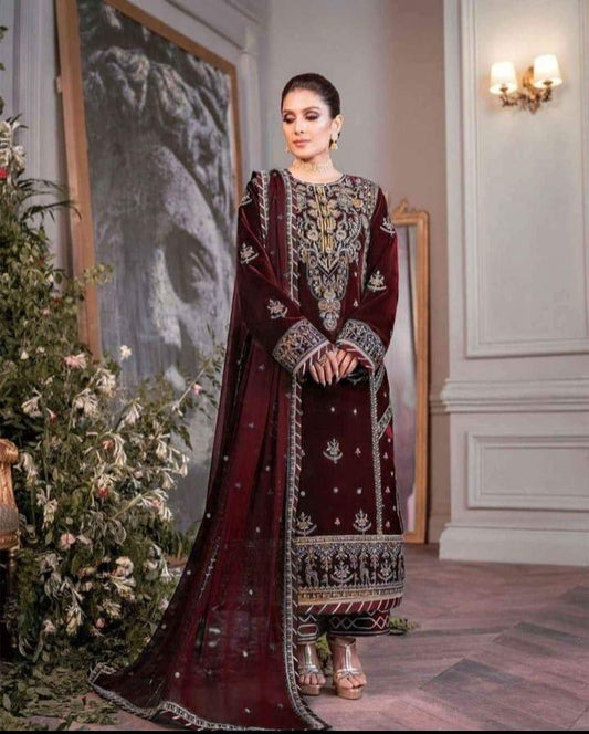 ASIM JOFA AYEZA KHAN VELVET COLLECTION #AJ8002