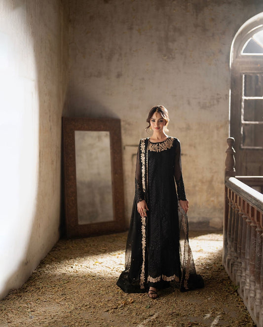 Azure Chiffon Embroidered Unstitched CollectioN #AR4010