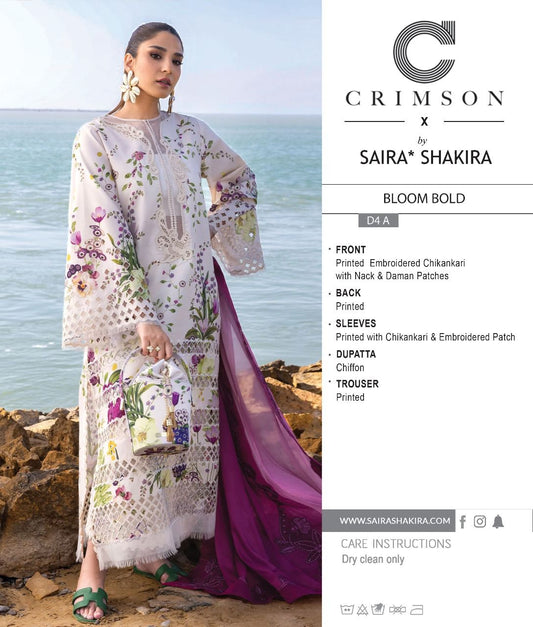 Crimson By Saira Shakira #C1