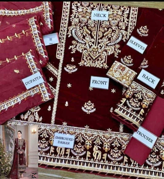 ASIM JOFA AYEZA KHAN VELVET COLLECTION #AJ8002