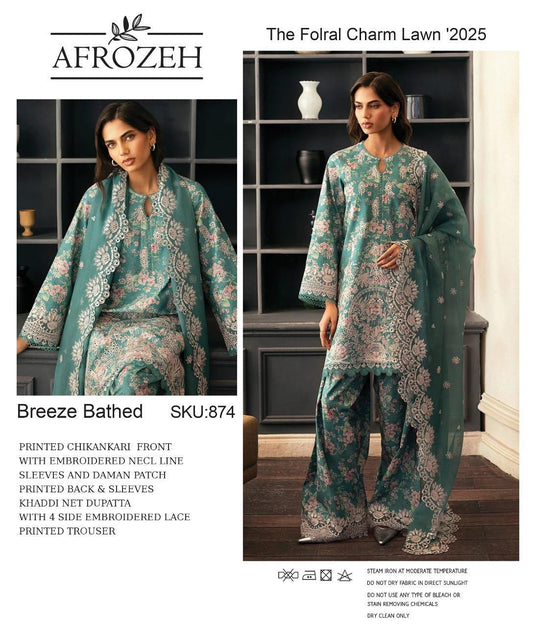 LUXURY AFROZEH LAWN #AL216