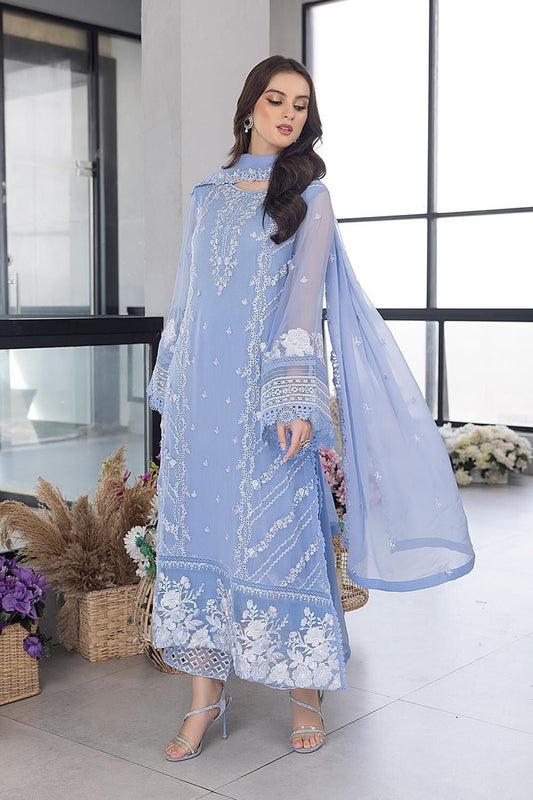AZURE LUXURY ORGANZA #JZA39