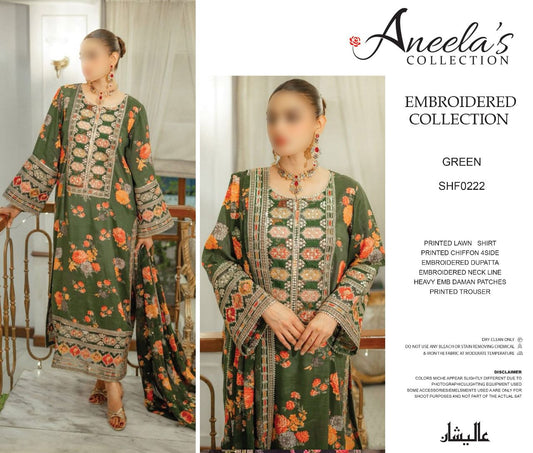ANEELAS ELEGANT LAWN #AL3004