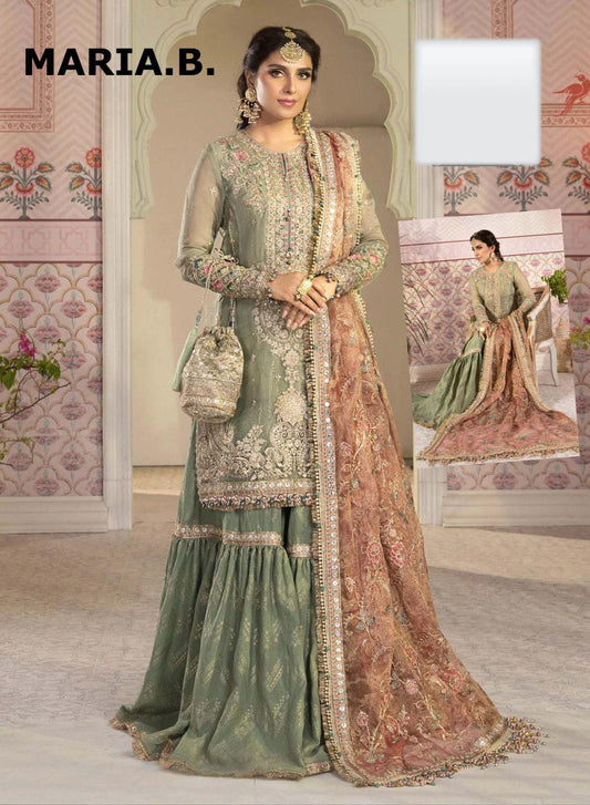 MARIA B HEAVY EMBROIDERED LEHENGA # MBH38