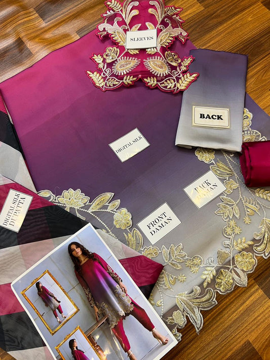 LUXURY PEACOCK SILK #SP004