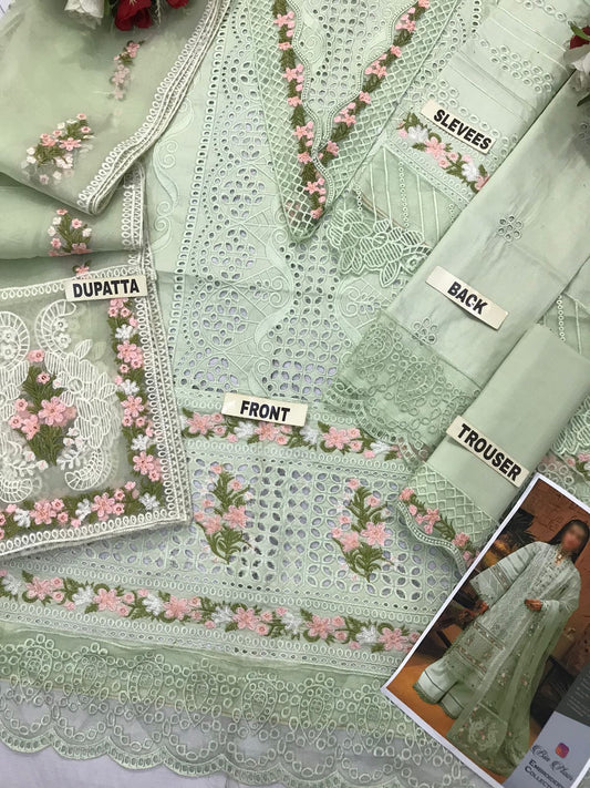 KHADIJA SHEIKH CHIKANKARI EMBROIDERED #KSC37