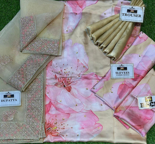 IZNIK PRINTED SHAMOZ SILK #IPS49