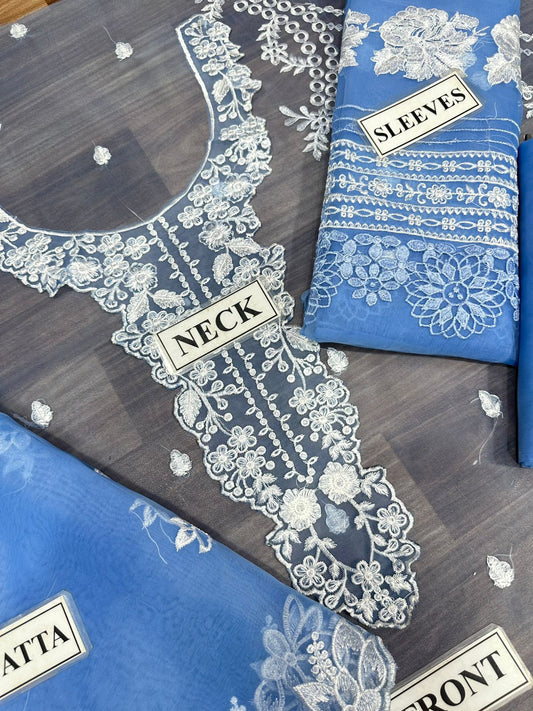 AZURE LUXURY ORGANZA #JZA39