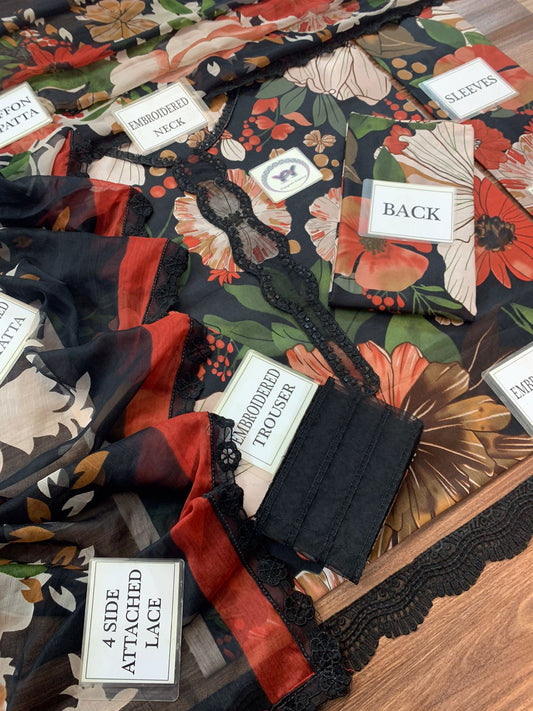 BAROOQUE LUXURY LAWN COLLECTION 2025/26 #BL770