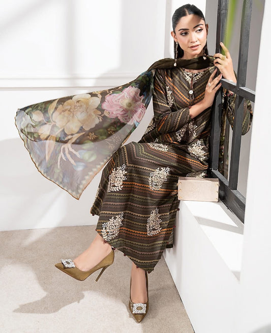 MARIA B LUXURY LAWN COLLECTION 2025 ML773