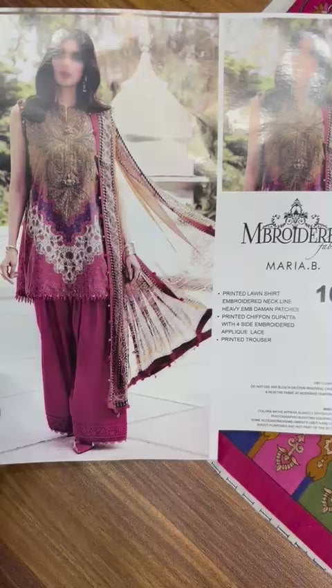 MARIA B LAWN & CHIFFON #MBL3007