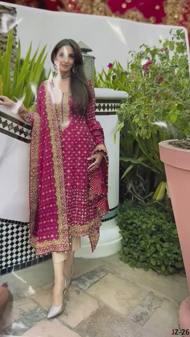 ROSE ROYALE RUBY CHIIFON #JZ3009