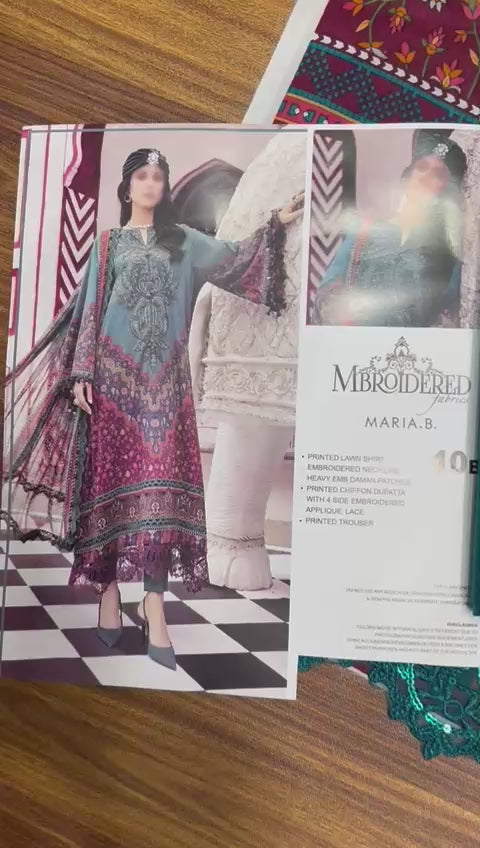 MARIA B LAWN & CHIFFON #MBL4007