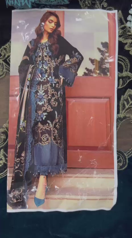 MARIA B  VELVET PALACHI COLLECTION 2025 #MBVP3001