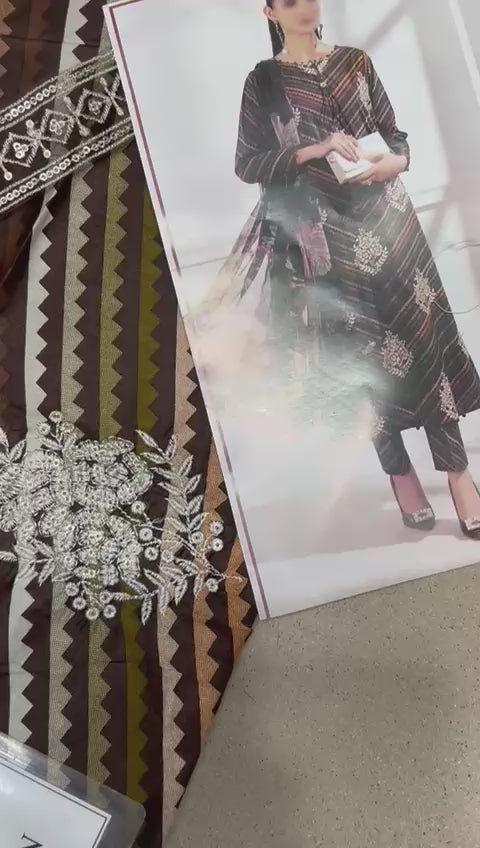 MARIA B LUXURY LAWN COLLECTION 2025 ML773