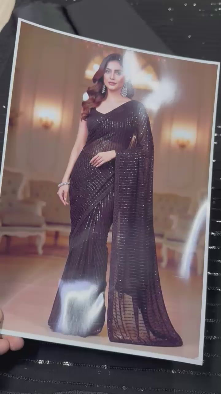 JZ BLACK SAREE #JZ003